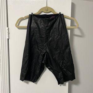 Commando Faux Leather Biker Short with tags